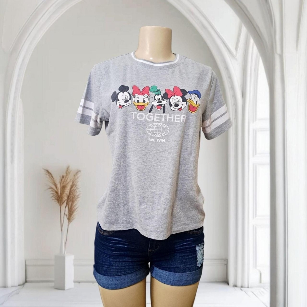 Disney Gray Women's Medium T-Shirt - Picture 2 of 4
